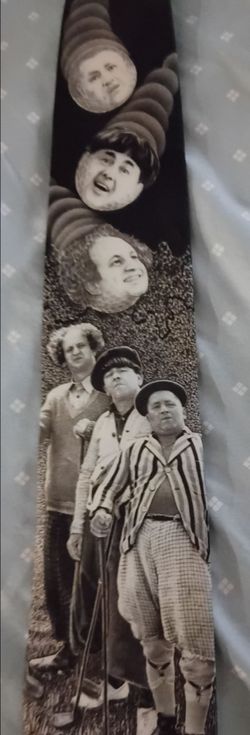 3 Stooges "Golfing Stooges" Ralph Marlin tie