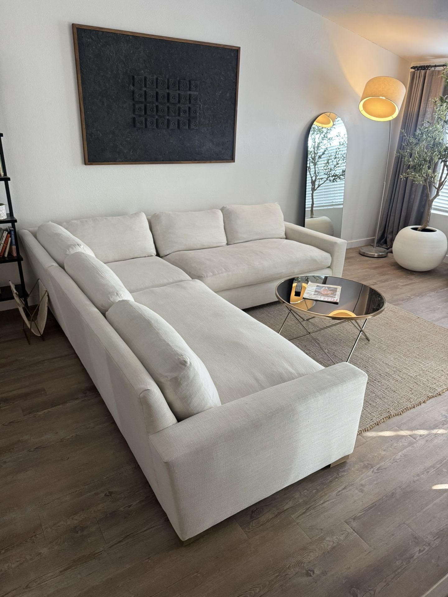 Rh Sofa ( Delivery Available )