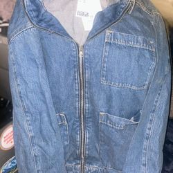 H&M LARGE WOMENS JEAN JACKET