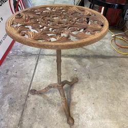 Old Cast Iron Garden Patio Bistro Table