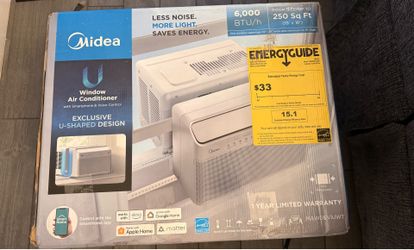 Brand new factory sealed Midea U-Shaped Window Air Conditioner.