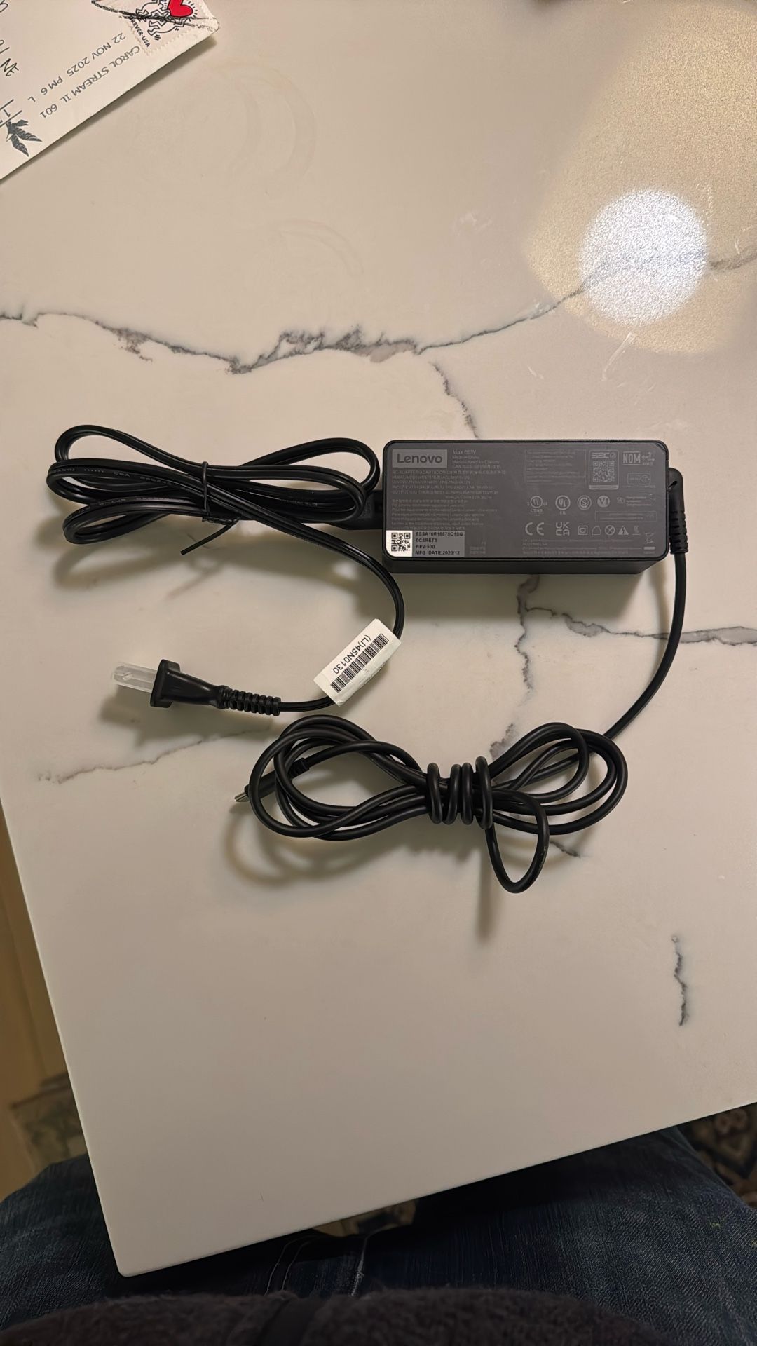 Lenovo Laptop 65W Charger