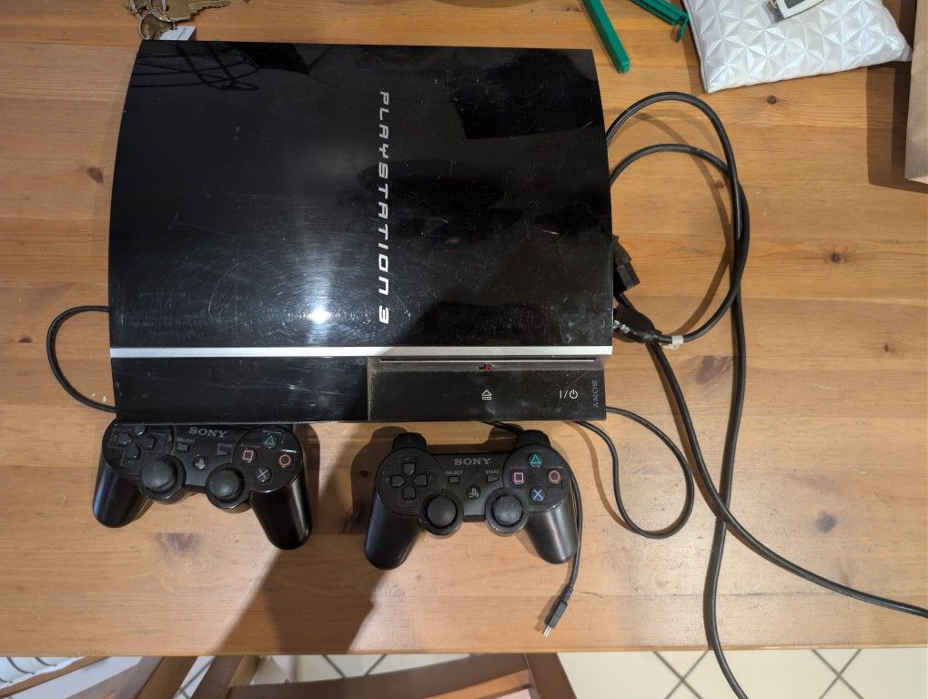 PS3 (FAT) With Controllers, Games, and 1 TB Storage