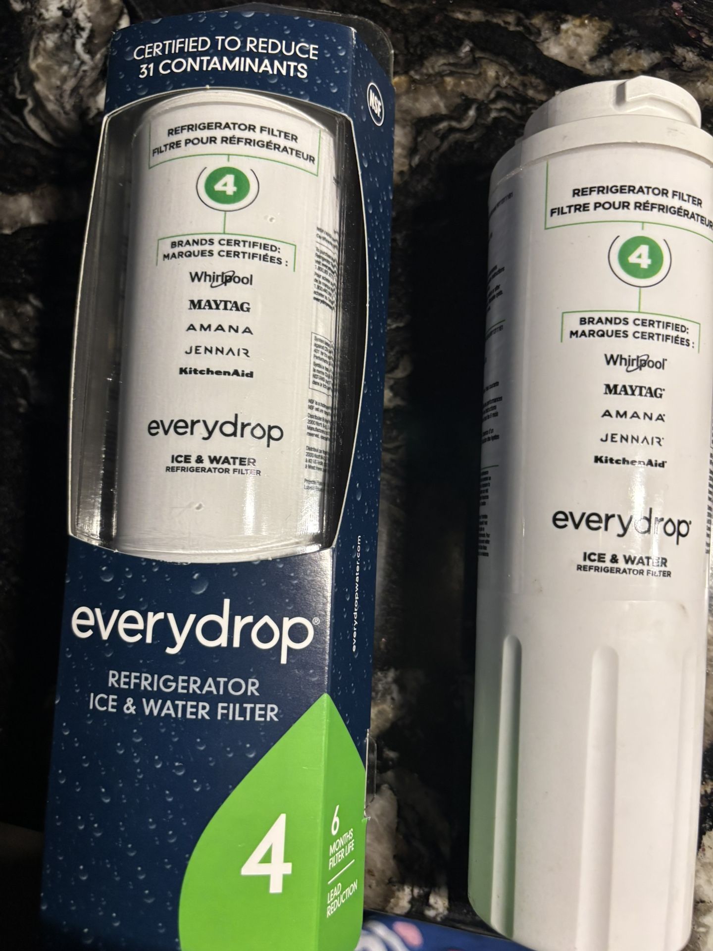 Everydrop® by Whirlpool Ice and Water Refrigerator Filter 4 (EDR4RXD1)-Brand New x 2