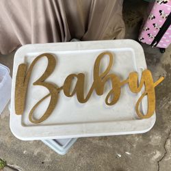 Gold MDF Baby