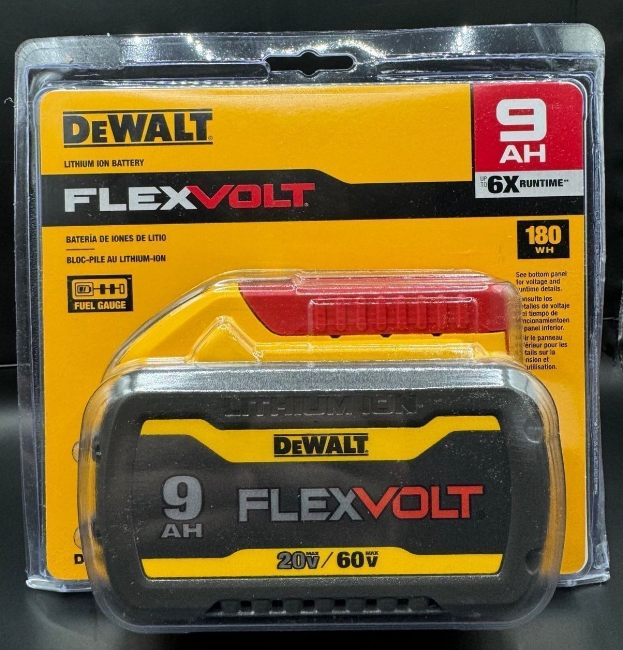 Dewalt New 9ah Flex Volt Battery 60v -20v