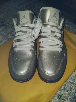 Gold Nike Air Jordans - Size 8 (Women)