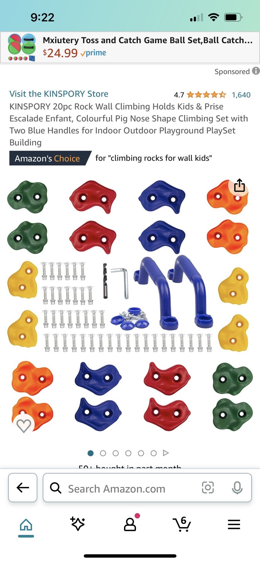 20 PCs Rock Climbing Wall For Kids