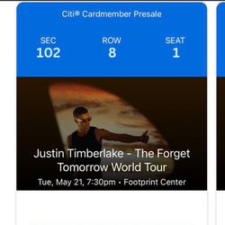 Justin Timberlake Tickets | Tue May 21
