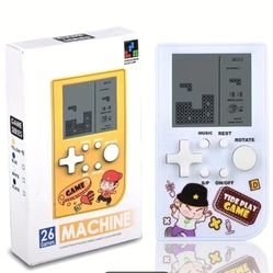 Portable Square Game Console, Nostalgic Classic Game [No Battery] AAA Batteries, Christmas Gift 
