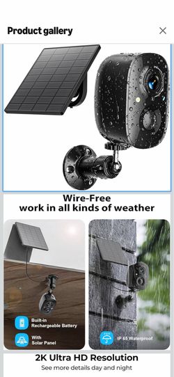 Security Cameras Wireless Outdoor 2K Solar Powered WiFi Cameras for Home Security,AI Motion Detection,Siren Alarm,Spotlight Color Night Vision,2-Way A