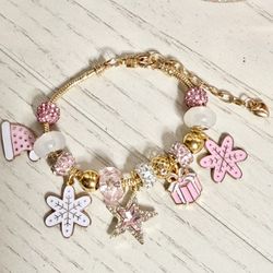 Pandora Style Christmas Bracelet 