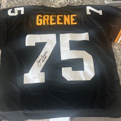 Joe Greene Aunthenticated Autographed Jersey