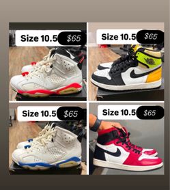 Jordan’s size 10.5 cheap $65 each