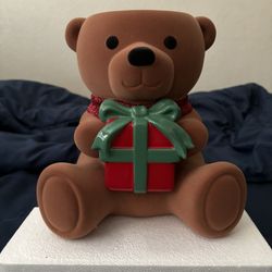 BROWN BEAR CANDLE HOLDER (NEW)