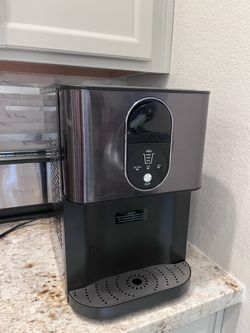 Countertop Nugget Ice Maker, 44lbs/24H Nugget Ice Machine Countertop, Chewable Pellet Ice Maker Machine with Ice Dispenser, 2.4L Water Reservoir, Self