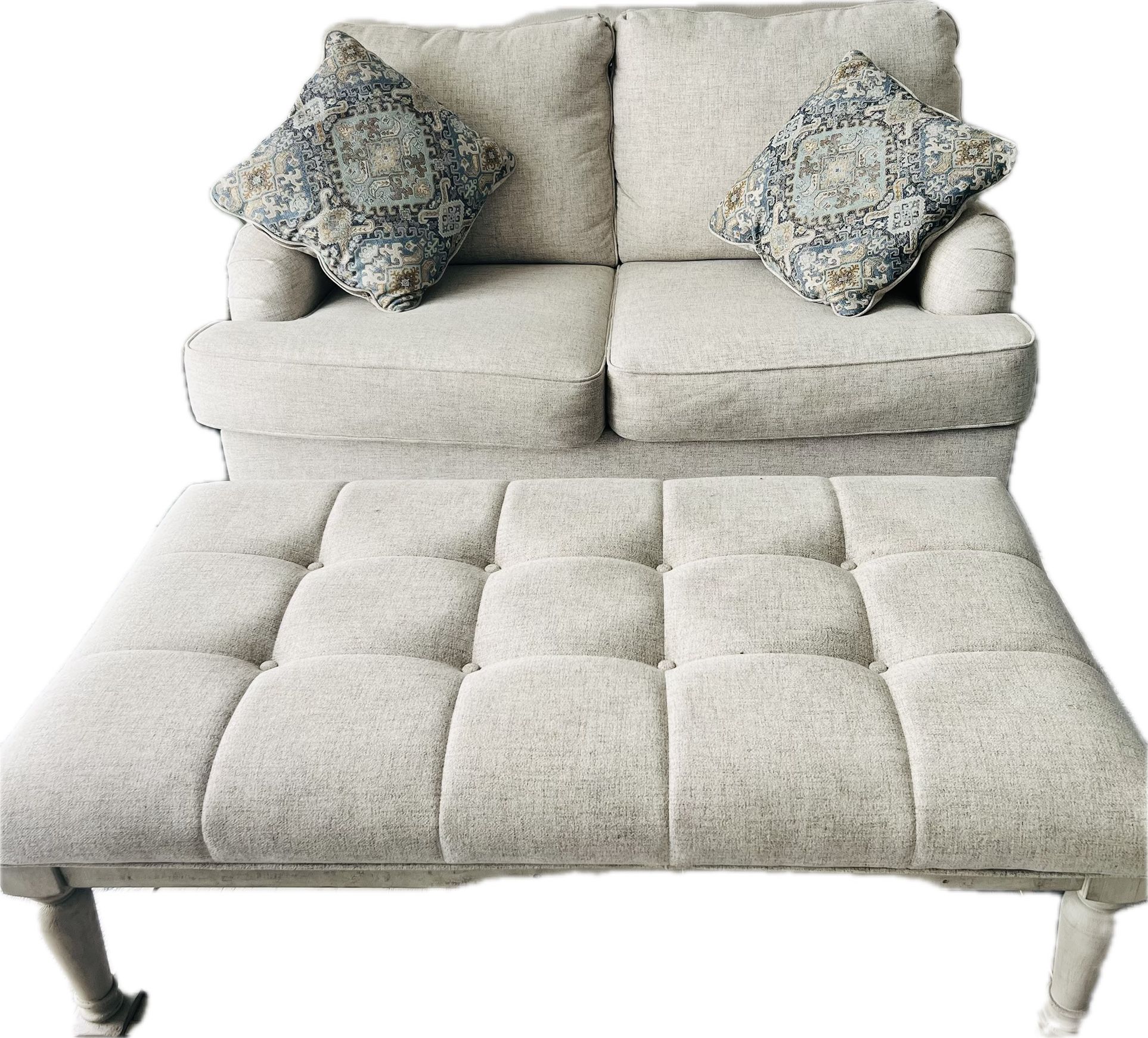Nice Love seat And Ottoman