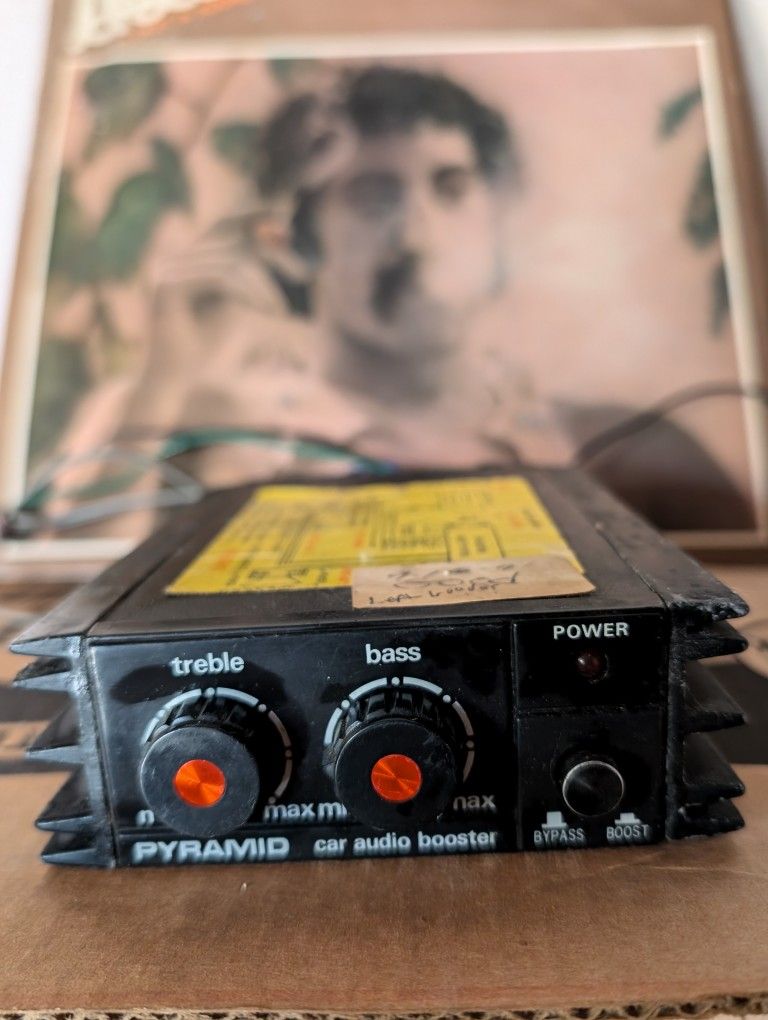 Pyramid Car Audio Amplifier/Booster PB-70. 75 Watt x 2 Channels For 150 Watts. Compact Under Dash.