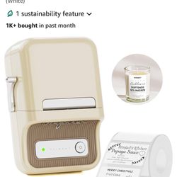 NIMBOT B21 Label Maker, Thermal Label Printer, Portable Inkless Label Makers for Home/Office/Business, with 1 Pack 50x30mm White Label, Compatible wit