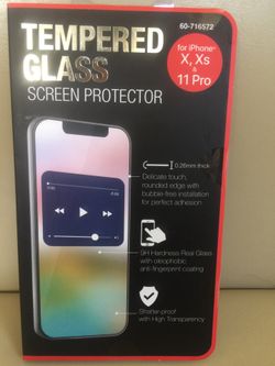 Tempered glass for iPhone X, Xs & 11 Pro