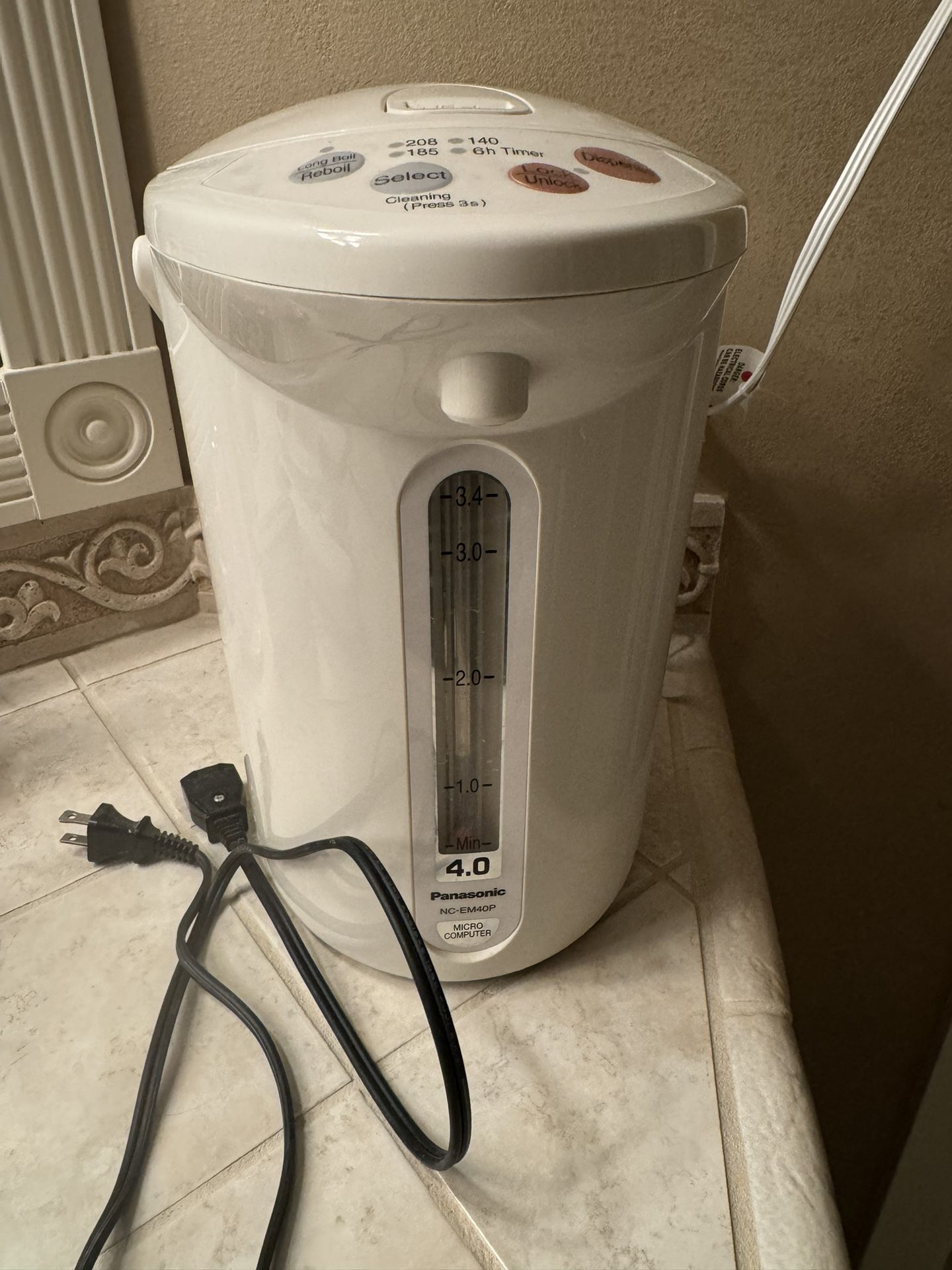 Panasonic NC EM40P 4.0 Liter Electric Thermo Pot