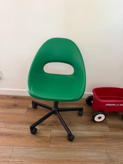 Green IKEA computer chair