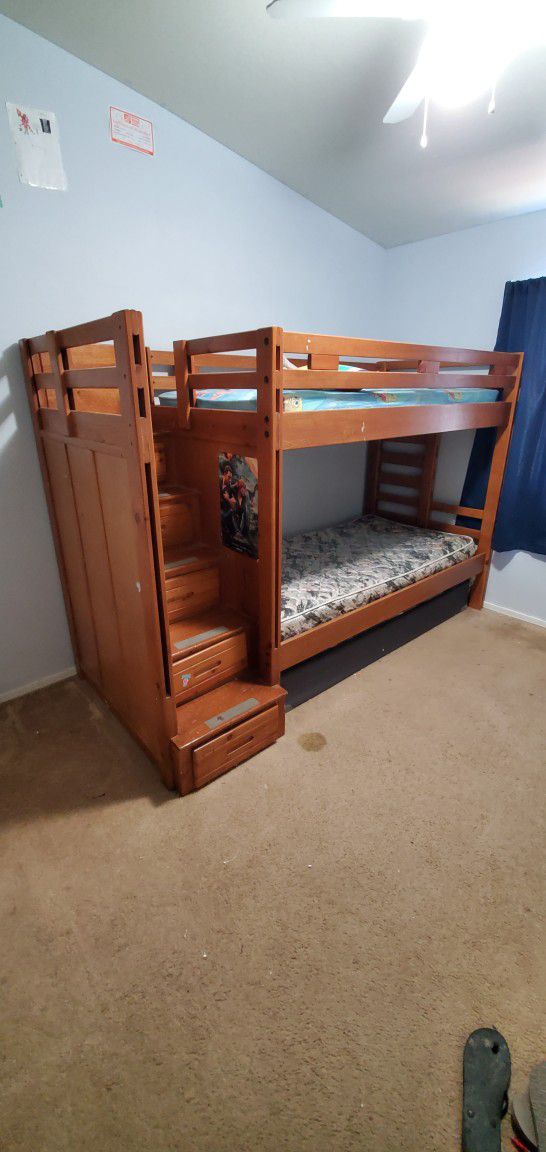 Wood Bunk Bed