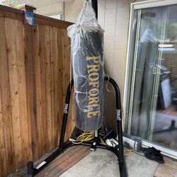 Everlast Stand with Proforce Punching Bag and Gloves