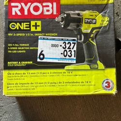 Brand New In Box Ryobi 1/2” Impact Gun 