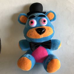 Five Nights at Freddy's SOFT BLUE FREDDY BEAR 12" Plush STUFFED ANIMAL Toy Neon