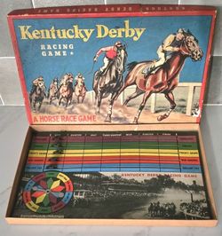 Vintage Whitman Kentucky Derby Racing Game 