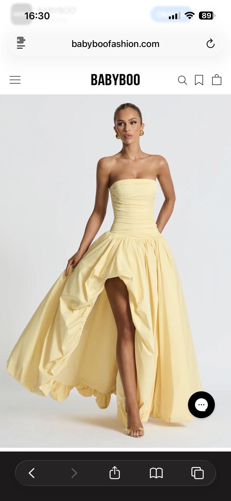 Brand New Yellow Maxi Dress
