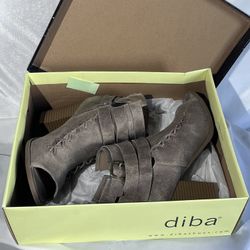 Diba Open Toe Tan Bootie 