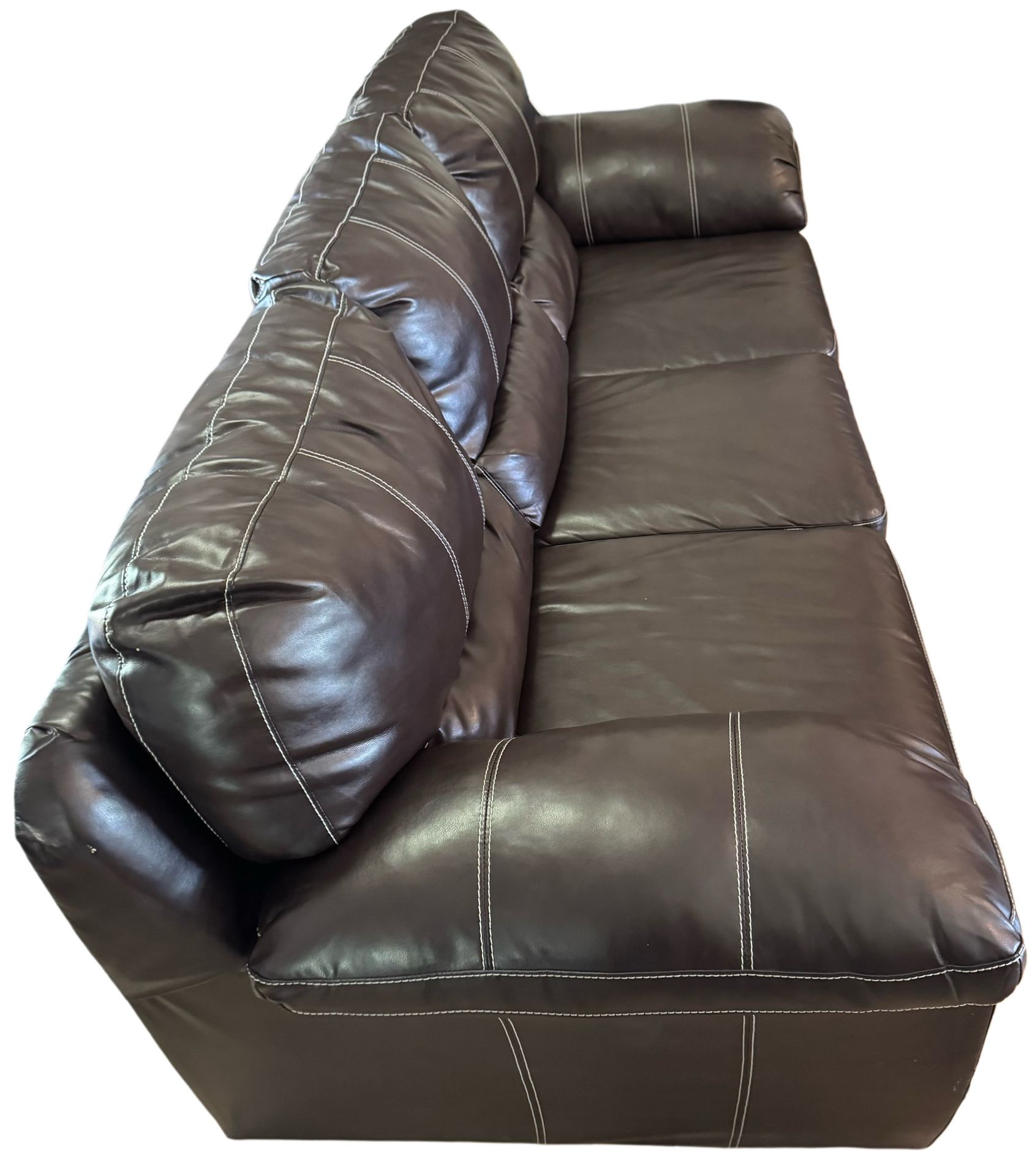 Full size couch with matching ottoman