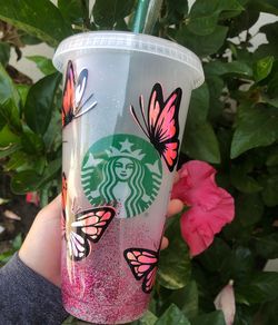 Butterfly Starbucks cup