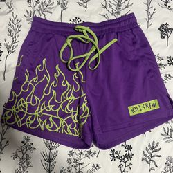 Kill Crew MUAY THAI FLAME SHORTS (MID THIGH CUT)