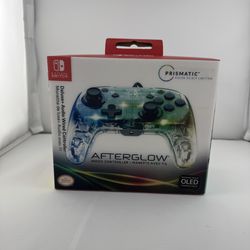 Nintendo Switch AfterGlow Wired Controller Deluxe+ Prismatic Color Selecting