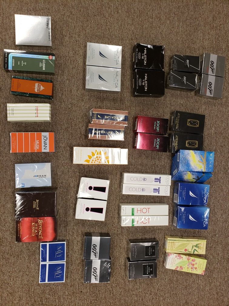 Cologne lot. 42 units. Perfumes too