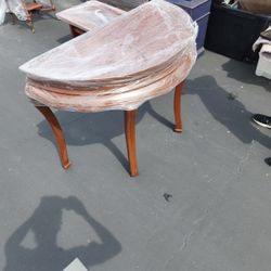 Semi Cricle Antique Table - Damaged Leg*