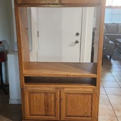 FREE Oak Entertainment Center Cabinet