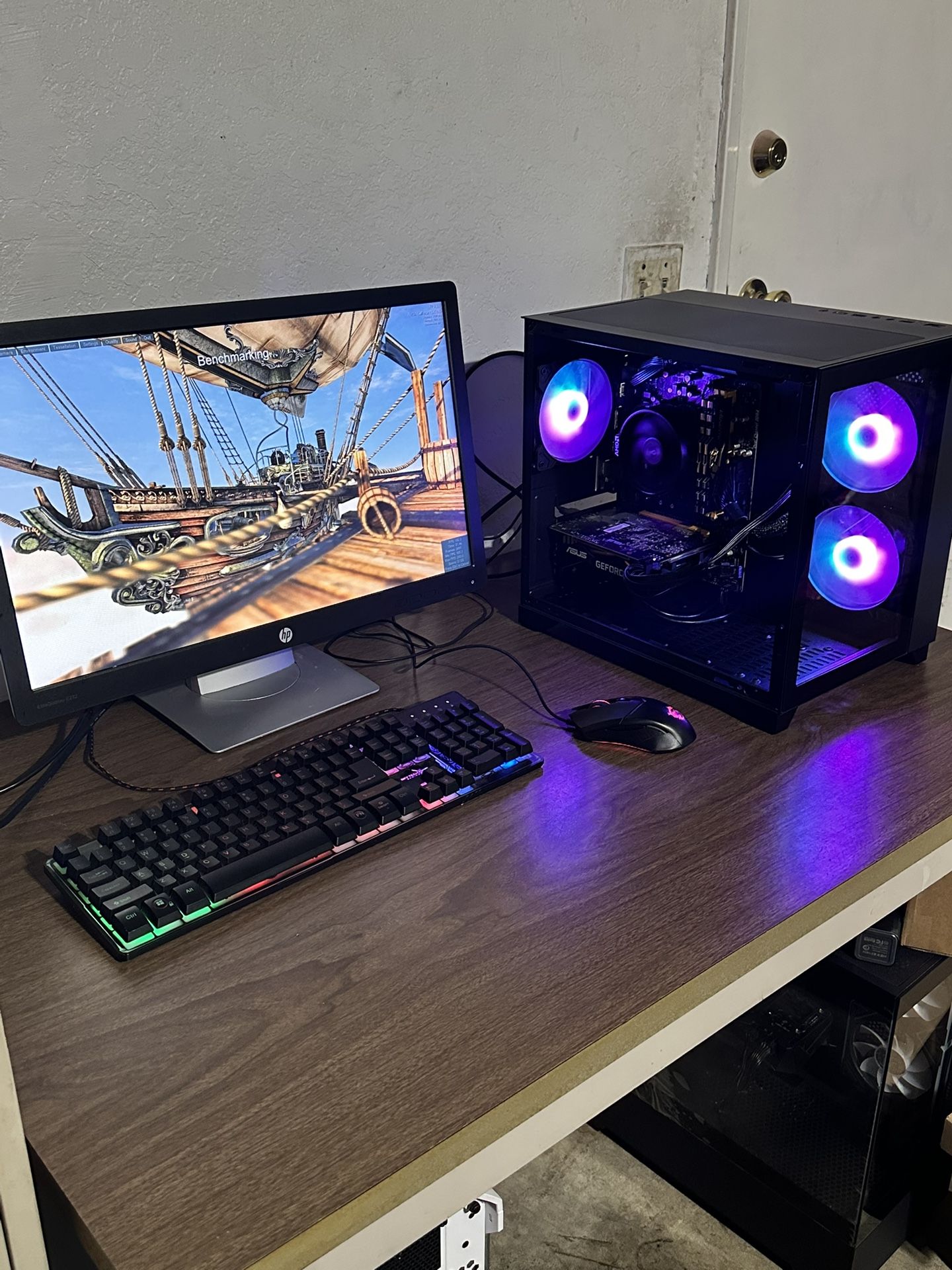 Gaming PC + 22β Monitor | Ryzen 5 PRO + RTX 2060 + 16GB RAM + 512GB SSD | 120+ FPS on Fortnite