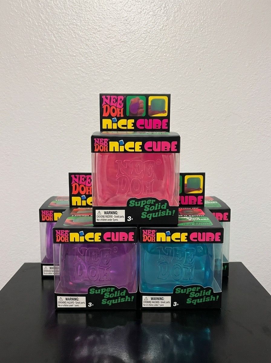NeeDoh Nice Cube – Best-Selling Sensory Fidget Toy | Assorted Colors | Last Chance Sale