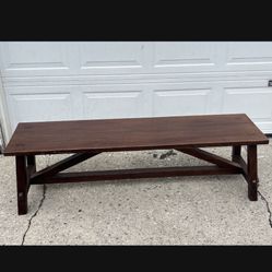 Antique Solid Wood Bench 