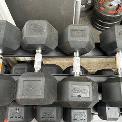 60lb & 65lb Dumbbells 