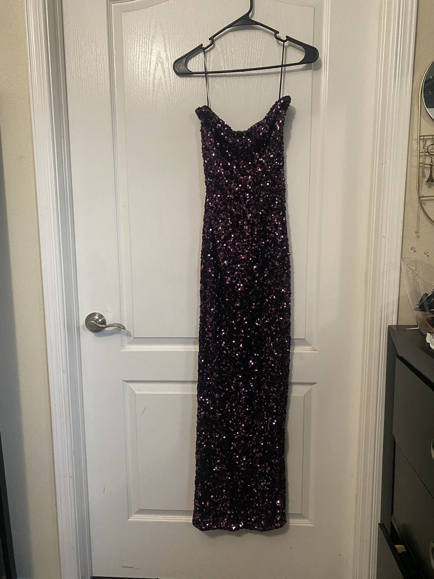 Purple Sequins Dress - Fashion Nova