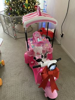 6V Minnie Mouse Ride On Bakery Cart