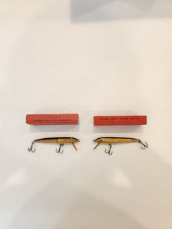 2 Vintage Palsa Floating Minnow Fishing Lure with Box L Made In Finland, 4"