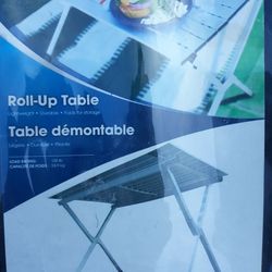Roll Up Aluminum Camp Camping Table Barbecue