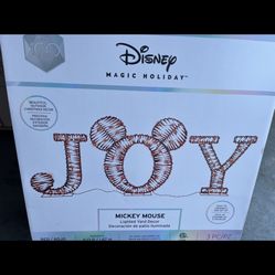 Disney magic Holiday Mickey JOY Yard Decor Lighted 2023 