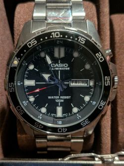 Casio MTD-1079 Illuminator Water Resistant 100M Wrist Watch 7 inch wrist or less